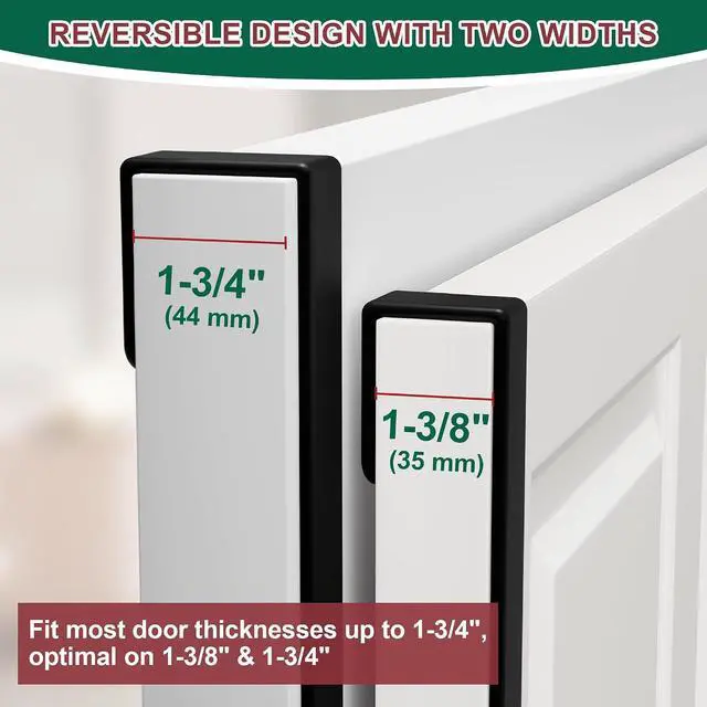 Alt view image 2 of 7 - 15" Reversible Wreath Hanger for Front Door, Fits Most Doors up to 1-3/4"