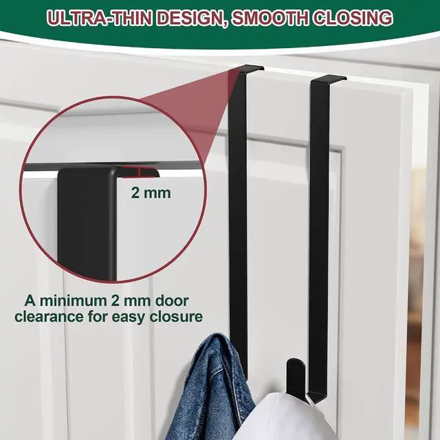 Alt view image 6 of 7 - 15" Reversible Wreath Hanger for Front Door, Fits Most Doors up to 1-3/4"