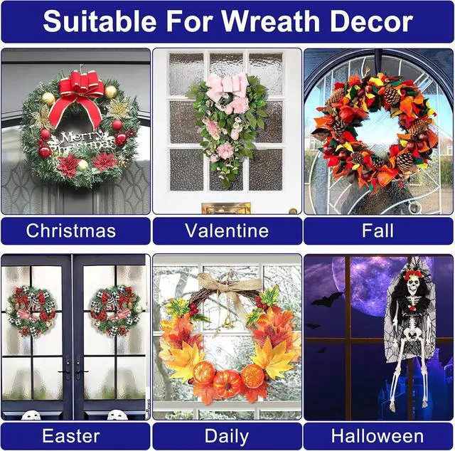 Alt view image 4 of 7 - Bntuk Suction Cup Wreath Hanger, Wreath Hanger for Glass Front Door Window