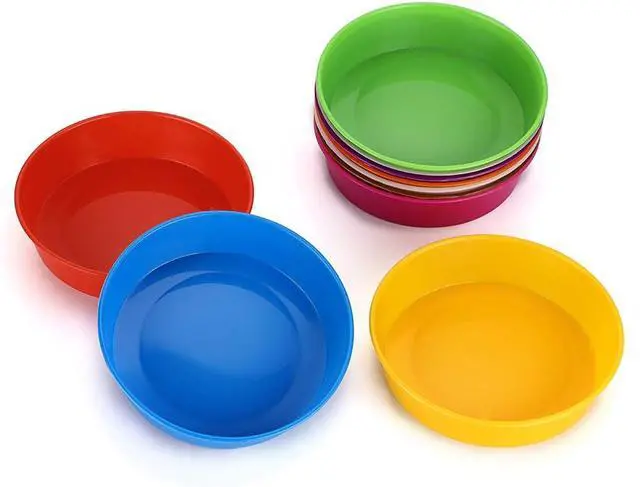 Main image of BTSKY Plastic Sorting Bowls, Assorted Colors Set of 10 for Home Storage
