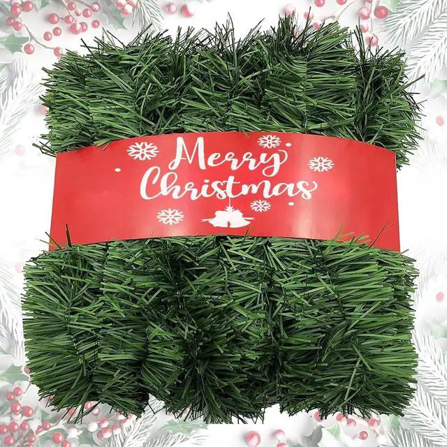 Main image of Garland for Christmas, Christmas Twist Garland,1 Strands Premium Quality Artificial Vine Soft Greenery Decoration (54 Ft)
