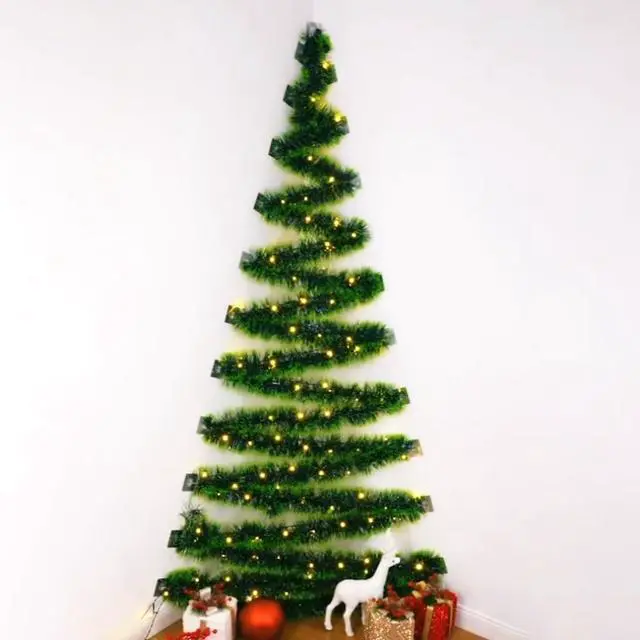 Alt view image 3 of 7 - Garland for Christmas, Christmas Twist Garland,1 Strands Premium Quality Artificial Vine Soft Greenery Decoration (54 Ft)