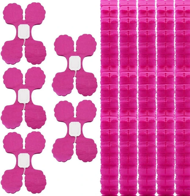 Main image of 10 PCS Four Leaf Clover Paper Garland Party Decorations Streamers 3D Hanging Garland Rose Red for Birthday Wedding Baby Shower Party Home Decor(SSY/Rose Red)