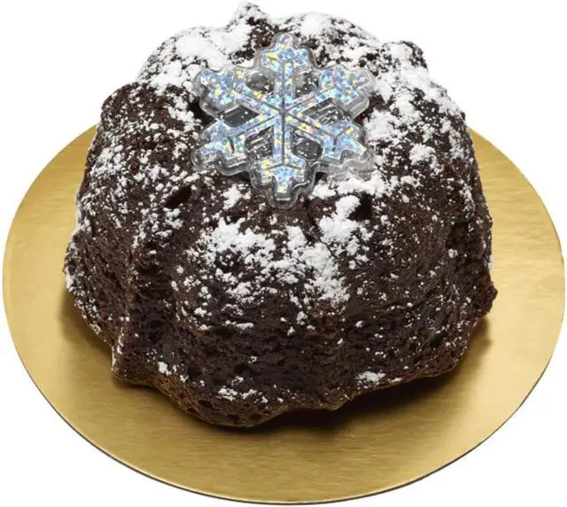 Alt view image 4 of 5 - Holographic Glitter Snowflake Cupcake Rings - Set of 24