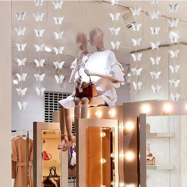 Alt view image 3 of 7 - Butterfly Decorations White Party Decorations Pack of 2