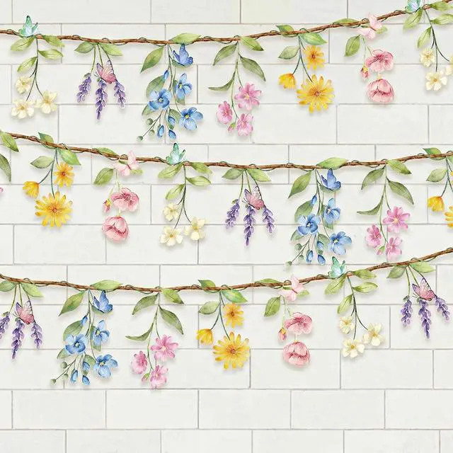 Main image of 2 Pack Wildflower Garland, Wildflower Party Decorations