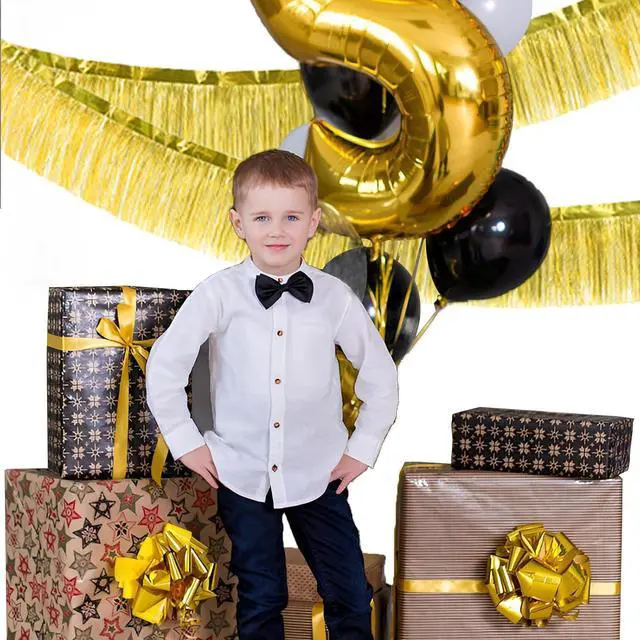 Alt view image 4 of 7 - Gold Foil Fringe Garland 10FT 2packs for Parade Float Decorations