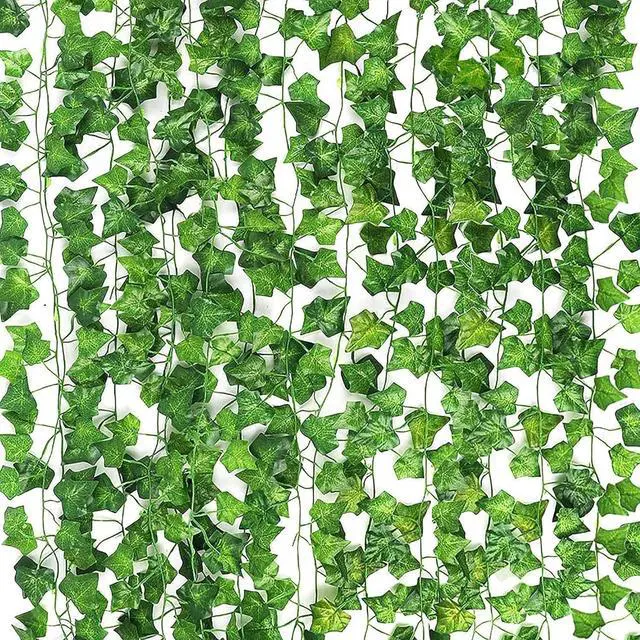 Main image of CEWOR 14pcs 98 Feet Fake Vines for Room Decor Artificial Vines Ivy Leaves Hanging Greenery Garlands for Home Bedroom Wall Wedding