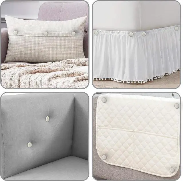 Alt view image 5 of 7 - Upholstery Tacks, Bed Skirt Pins, Rice White Twist Pins, 12 Pack