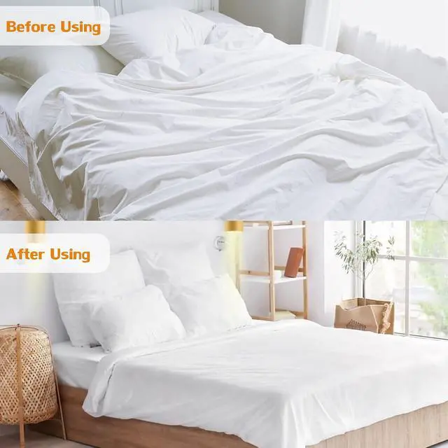 Alt view image 7 of 7 - Korlon 8 Pack Sheet Straps, Adjustable Elastic Fitted Sheet Holder Clips