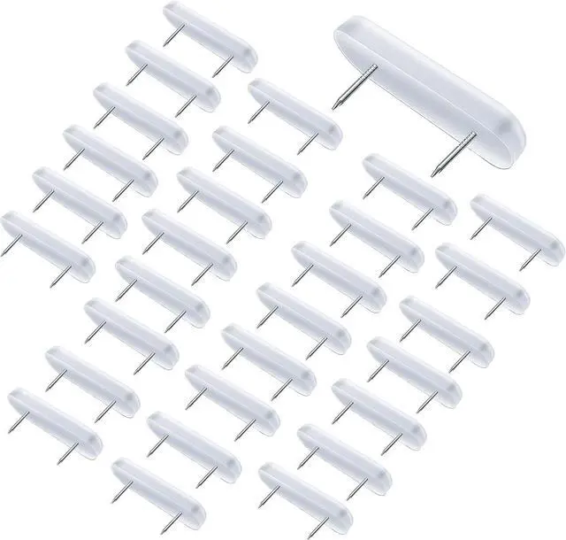 Main image of 30 Piece Bed Skirt Pins or Holders for Upholstery, Slipcovers and Bedskirts