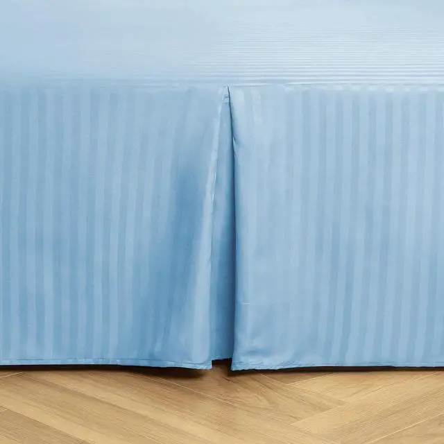 Alt view image 4 of 6 - HENGWEITEXT Queen Size Bed Skirt Split Corners,Pleated Bed Skirts with Split Corners,Queen Size Ruffle Bed Skirt Split Corners,Easy Fit,Fade Resistant,Wrinkle Free,Tailored Drop