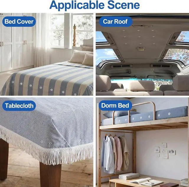 Alt view image 6 of 6 - 60 Pcs Upholstery Tacks Bed Skirt Headliner Furniture Pins Upholstery Screw