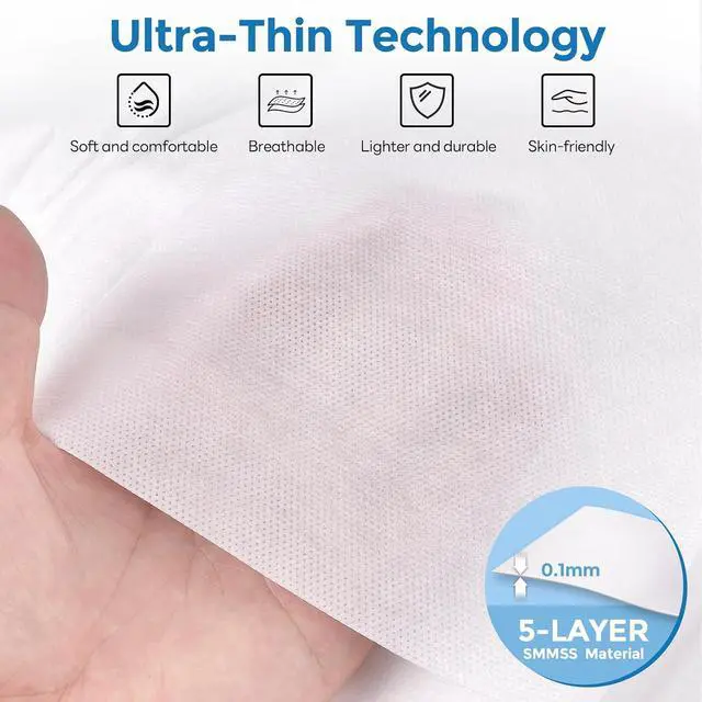 Alt view image 3 of 7 - Disposable Bed Sheets for Hotel, King Size Travel Disposable Bedding Set,Disposable Duvet/Comforter Cover,Safe and Portable for Travel,Contains 1bed Sheet 1quilt Cover and 2pillowcases