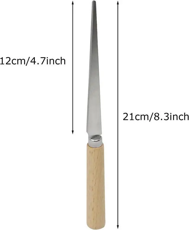 Alt view image 2 of 7 - Honbay Wooden Handle Fettling Knife Ceramic Art Tools Clay Sculpture Tools Envelope Knife Butter Spatula
