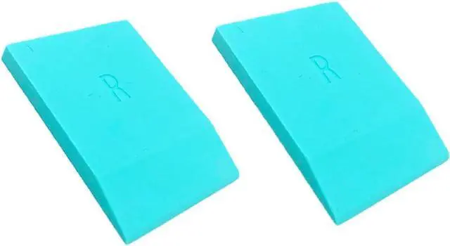 Main image of DGAGA 2 Pack of Mini Squeegees, Self Adhesive Silk Screen Stencil Squeegee Turquoise Silicone Screen Printing Tools for Applying Mesh Stencils Ink or Chalk Paste Scraper