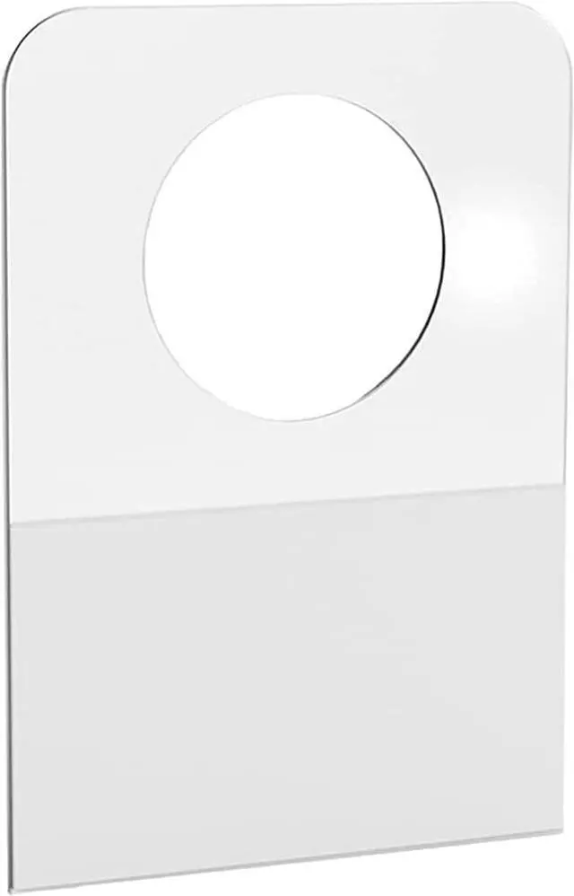 Main image of 7/8" X 1-1/4" Round Hole Self Adhesive Hanging Tabs Duty Clear Plastic Hang Tags Hook for Store Retail Display Tab 300 Pcs
