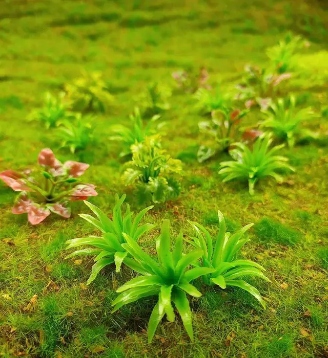 Alt view image 3 of 7 - 90pcs Mini Model Trees Plants Flowers Green Shrubs Bush Model, Aritificial Plants Model Train Scenery Architecture Flower Model Scenery