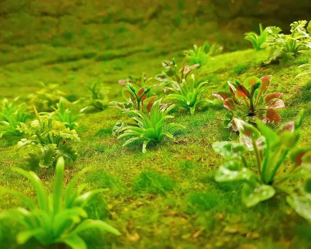 Alt view image 4 of 7 - 90pcs Mini Model Trees Plants Flowers Green Shrubs Bush Model, Aritificial Plants Model Train Scenery Architecture Flower Model Scenery