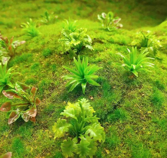 Alt view image 6 of 7 - 90pcs Mini Model Trees Plants Flowers Green Shrubs Bush Model, Aritificial Plants Model Train Scenery Architecture Flower Model Scenery