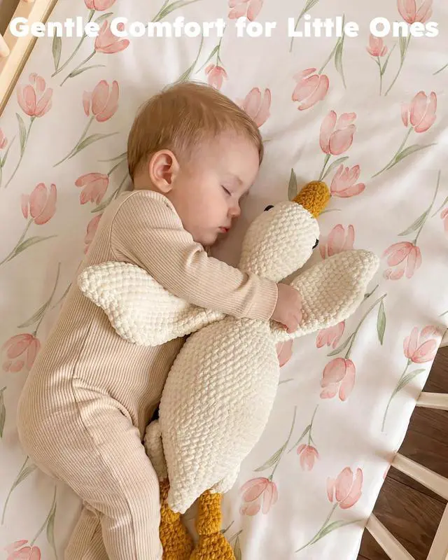 Alt view image 7 of 7 - Baby Crib Sheets Girl, Fitted Crib Sheets 52" x 28", Soft Breathable Microfiber Sheets for Standard Crib and Toddler Mattress, 2-Pack Pink Tulips