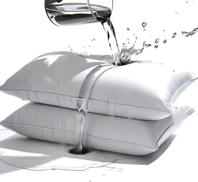 Alt view image 2 of 7 - Waterproof Pillow Protectors Standard Size 20x26 Inches 4 Pack with Zipper Dust Proof Moisture Proof Sweat Proof Pillow Case Cover Protector Soft Cozy White