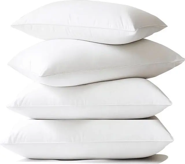 Alt view image 4 of 7 - Waterproof Pillow Protectors Standard Size 20x26 Inches 4 Pack with Zipper Dust Proof Moisture Proof Sweat Proof Pillow Case Cover Protector Soft Cozy White