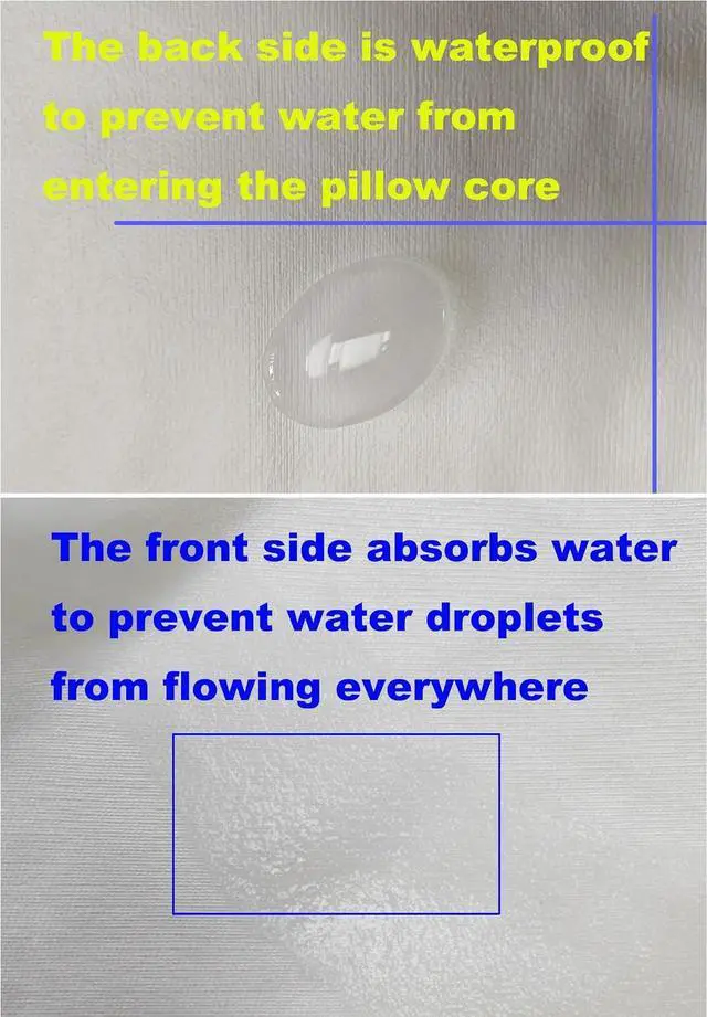 Alt view image 5 of 7 - Waterproof Pillow Protectors Standard Size 20x26 Inches 4 Pack with Zipper Dust Proof Moisture Proof Sweat Proof Pillow Case Cover Protector Soft Cozy White
