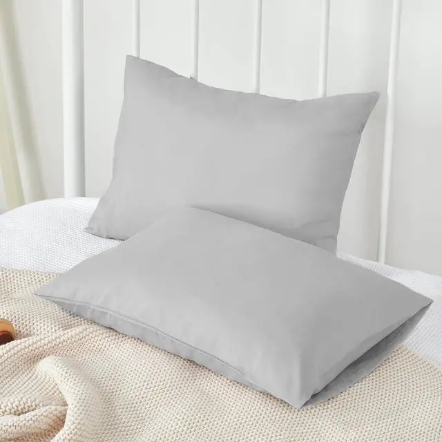 Alt view image 5 of 7 - TILLYOU Toddler Pillowcase 2 Pack with Envelope Closure,13" x 18" Silky Soft Microfiber Travel Pillow Case Kids Pillowcases for Boys and Girls,Gray