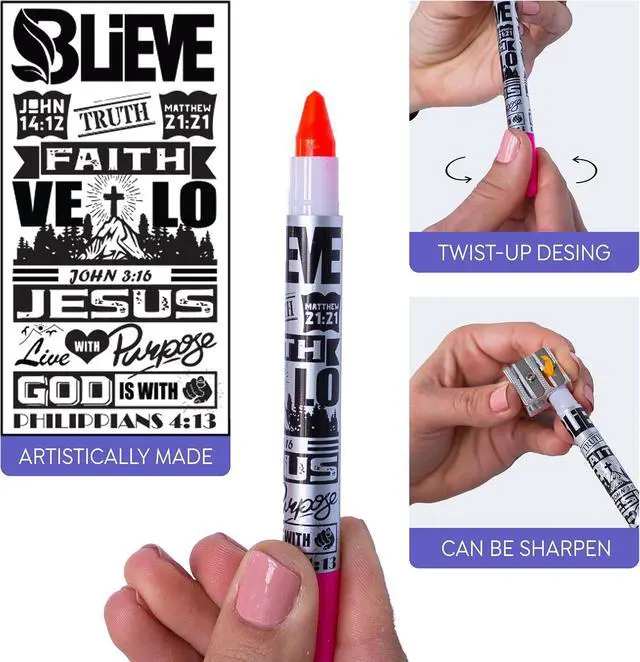 Alt view image 6 of 7 - BLIEVE - Aesthetic Highlighters and Gel Pens With Soft Ink and Chisel Tip, Bible Highlighters and Pens No Bleed, Dry Fast Easy to Hold, for Bible Journaling Planner School Supplies (COLORFUL)