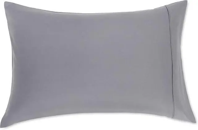 Alt view image 4 of 6 - Amazon Basics King Pillowcases Set of 2 - Lightweight, Super Soft Easy Care Microfiber, Dark Gray, 40" L x 20" W, Pillows Not Included