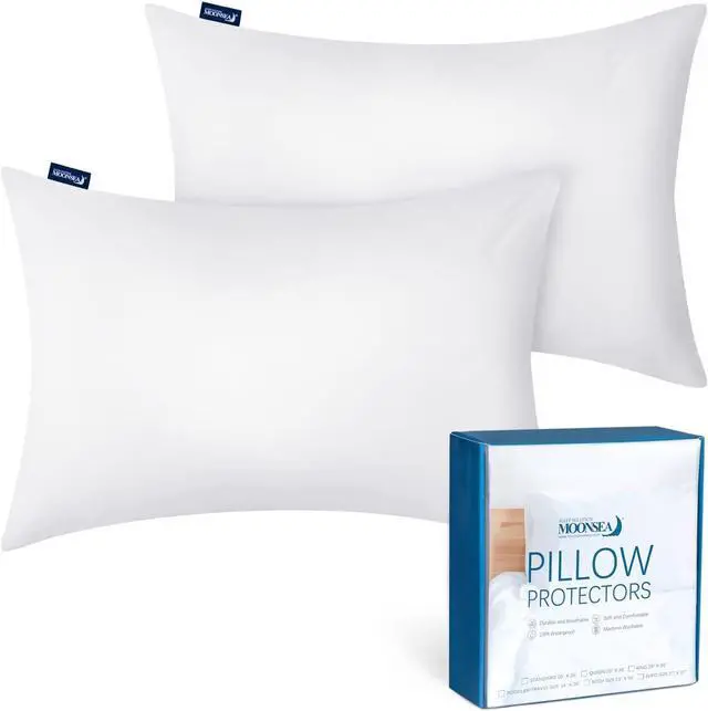 Main image of Toddler/Travel Pillow Protector Cover Zippered 2 Pack Waterproof