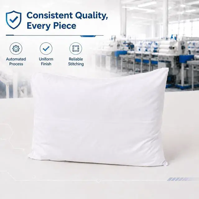 Alt view image 3 of 7 - White Pillow Cases Queen Size Set of 4, 20x30 Envelope Closure Pillowcases, Soft Plain Brushed Microfiber Covers Hypoallergenic Breathable