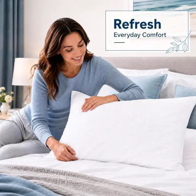 Alt view image 7 of 7 - White Pillow Cases Queen Size Set of 4, 20x30 Envelope Closure Pillowcases, Soft Plain Brushed Microfiber Covers Hypoallergenic Breathable
