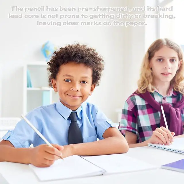Alt view image 6 of 7 - 36 Pack White Colored Pencils for Kids, Pre-sharpened Art Pencils Back to School Supplies Set, Drawing Sketching Pencils for Students, Teachers, Classroom