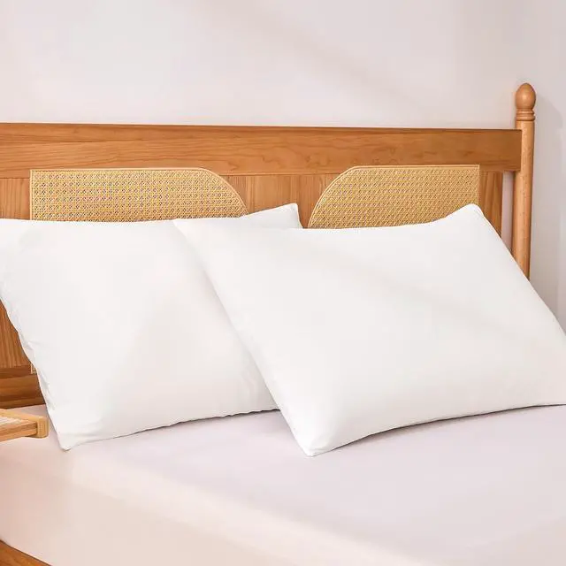 Alt view image 2 of 7 - Amazon Basics Cooling Pillow Cases for Hot Sleepers, Soft Pillow Covers, Silky Smooth on Hair and Skin, High Elastic and Envelope Closure for Snug Fit, 20" x 30", Queen, White, Pack of 1