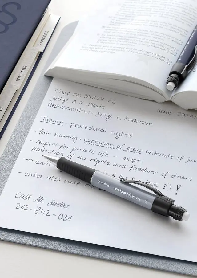 Alt view image 4 of 4 - Faber-Castell Grip Plus 07 Pencil- Metallic Blue (1 piece)