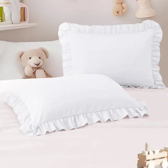 Main image of 13"x18" Toddler Pillow Cases Set of 2, White