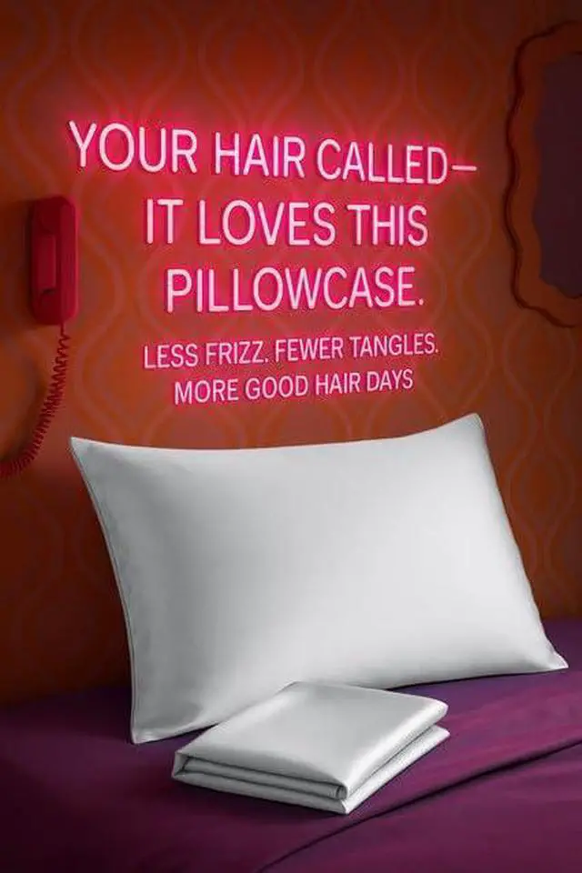 Alt view image 2 of 7 - BLISSFORD Satin Pillowcase with Zipper for Hair and Skin Care, Feels Soft and Cool Like a Silk Pillowcase, White Satin Pillow Cases 2 Pack, Slik Pillow Cover, Standard Size - Set of 2