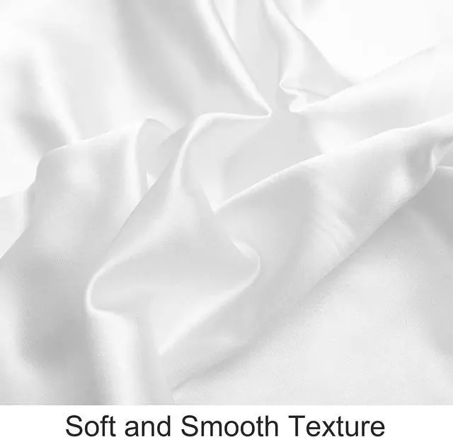 Alt view image 2 of 6 - NTBAY Toddler Satin Pillowcases, Set of 2, 14 x 20, White
