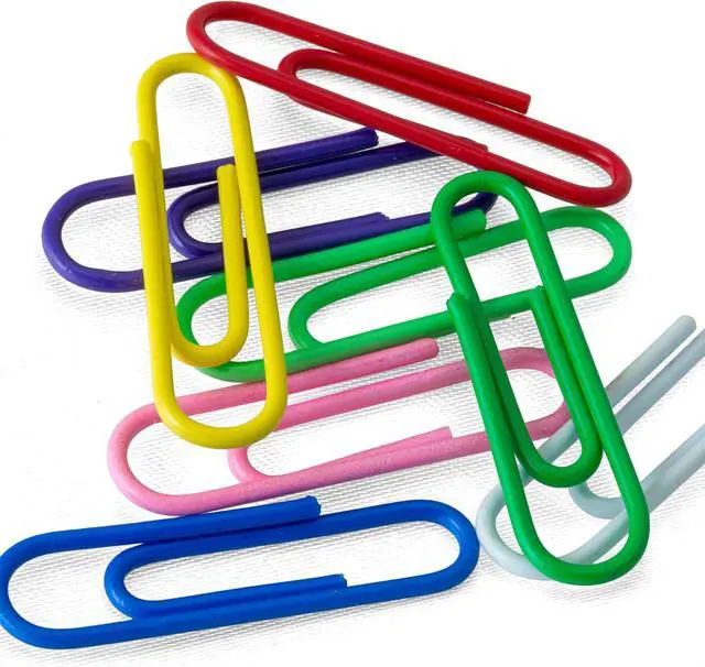 Alt view image 5 of 7 - Officemate Vinyl Coated #2 Paper Clips, Assorted Colors, Tub of 1000 (97634)