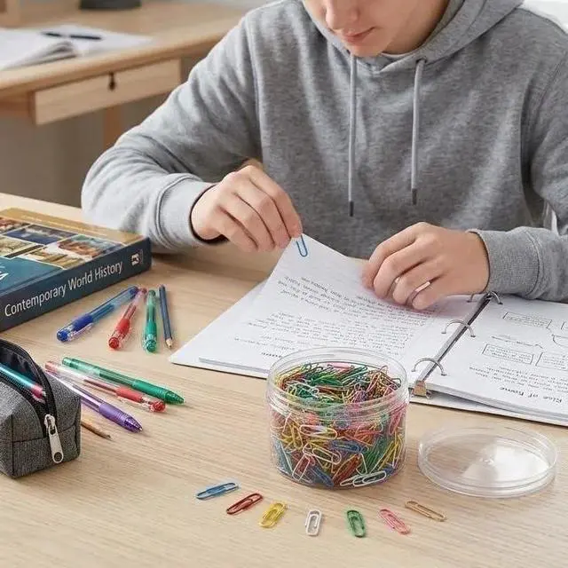 Alt view image 7 of 7 - Colored Small Paper Clips, 1000PCS, 1.1 Inch