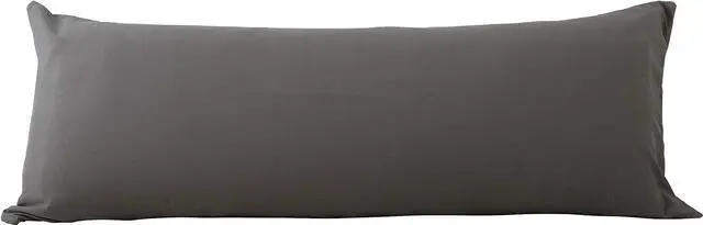 Main image of EVOLIVE Body Pillow Cover 21"x54", Microfiber Hidden Zipper (Charcoal Grey)