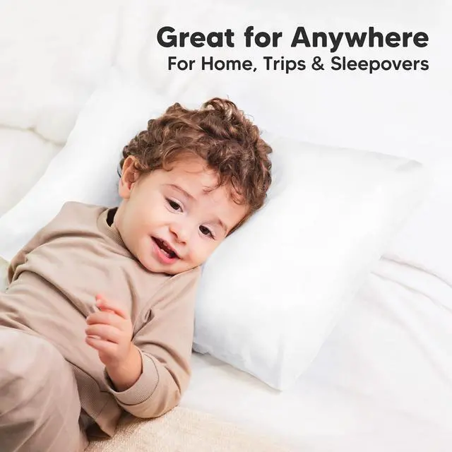 Alt view image 5 of 7 - KeaBabies Toddler Pillowcase 13x18 Organic Cotton Cover (Soft White)