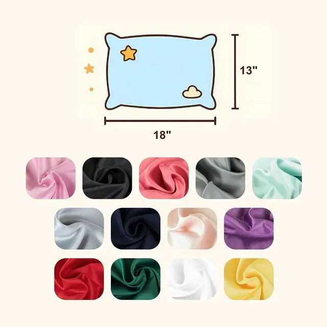 Alt view image 4 of 7 - NTBAY Toddler Satin Pillowcases, Set of 2, Zipper, Pink