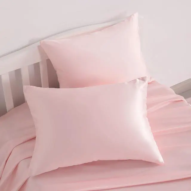 Alt view image 6 of 7 - NTBAY Toddler Satin Pillowcases, Set of 2, Zipper, Pink