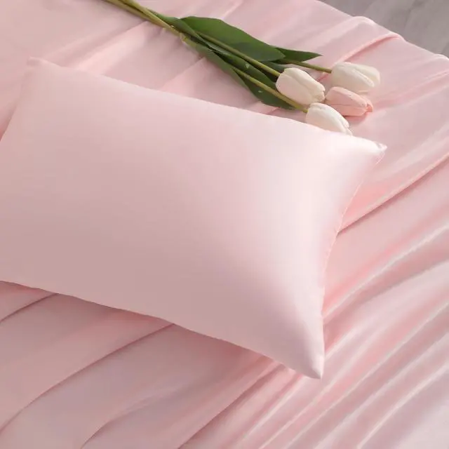 Alt view image 7 of 7 - NTBAY Toddler Satin Pillowcases, Set of 2, Zipper, Pink