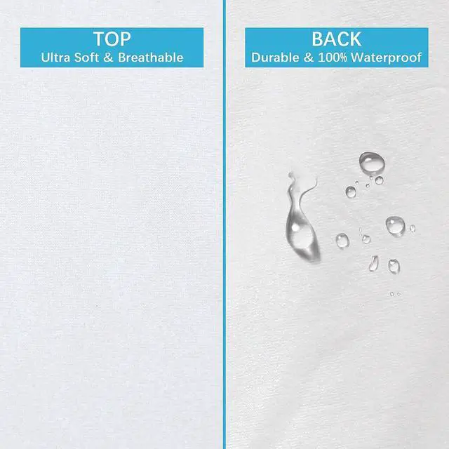 Alt view image 2 of 7 - Pillow Protectors Waterproof 2-Pack, Standard Size with Zipper
