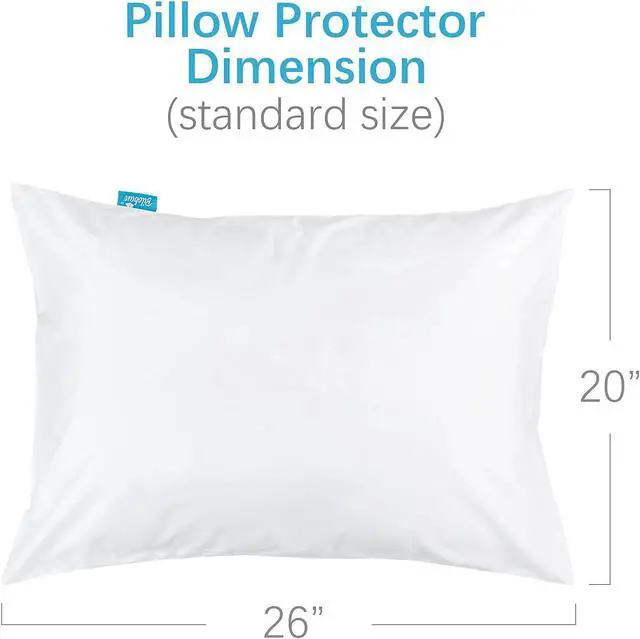Alt view image 5 of 7 - Pillow Protectors Waterproof 2-Pack, Standard Size with Zipper