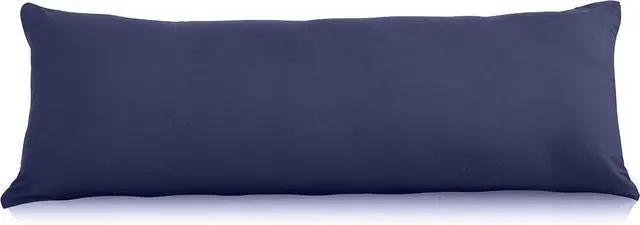 Main image of EVOLIVE Body Pillow Cover 21"x54", Microfiber, Hidden Zipper (Navy)